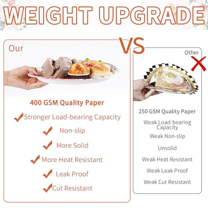 Grencian 50Pcs Floral Oval Paper Plates 10" x 12" Disposable Pink Rose Floral Party Plates Spring Pink Flower Dinnerware for Wedding Tea Party Birthday Bridal Baby Shower Mother's Day Decorations - style: 50Pcs Pink Oval Floral Kit