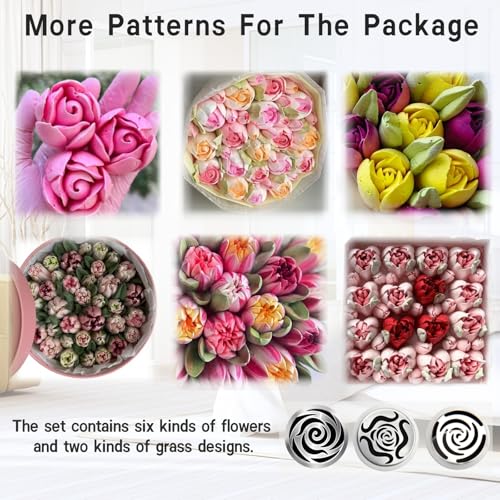 10PCS Extra Large Russian Piping Tips, Stainless Steel Icing Nozzles for Cake Flower Decoration, DIY Cream Bouquets, Cookies & Dessert Baking Tools - size: Extra Large Size（10 Pcs）