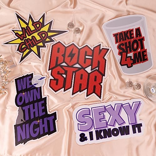 (Party Pack) Elevate Your Photo Booth Experience with Durable & Waterproof Photo Booth Props - Perfect for Weddings, Birthdays, & Photo Booth Businesses - PVC Foamboard Photo Props -10 Pieces per Set - color: Party Pack