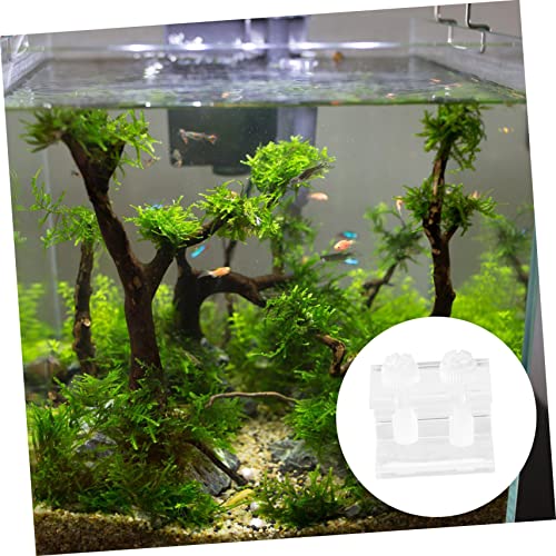 2pcs Transparent Acrylic Clips for Fish Tank Backdrop Durable and Easy to Install Aquarium Background Fixing for Aquariums and Tortoise Tanks