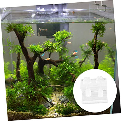 2pcs Transparent Acrylic Clips for Fish Tank Backdrop Durable and Easy to Install Aquarium Background Fixing for Aquariums and Tortoise Tanks