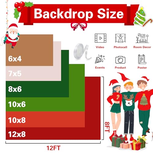 Winter Scene Backdrops 8x6 FT Wonderland Snowflake Photography Background Bokeh Glitter White Snow Forest Christmas Party Backdrop Dec Tree Landscape Kids Photobooth Photo Studio Props - color: White-Road, size: 8x6 FT