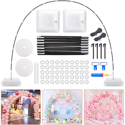 Chamvis Balloon Arch Kit, 9FT Height & 10FT Width Adjustable Balloon Arch Stand Frame Garland Stand: Wedding Baby Shower Birthday Photo Backdrop - style: Arch