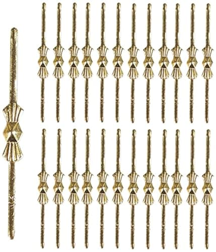 Dong Huang 300pcs Bow Tie Crystal Connectors, Chandelier Connectors Clips Pins, Lamp Part Chlips, Hook for Crystals Replacement, Fastening Parts