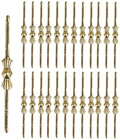 Dong Huang 300pcs Bow Tie Crystal Connectors, Chandelier Connectors Clips Pins, Lamp Part Chlips, Hook for Crystals Replacement, Fastening Parts