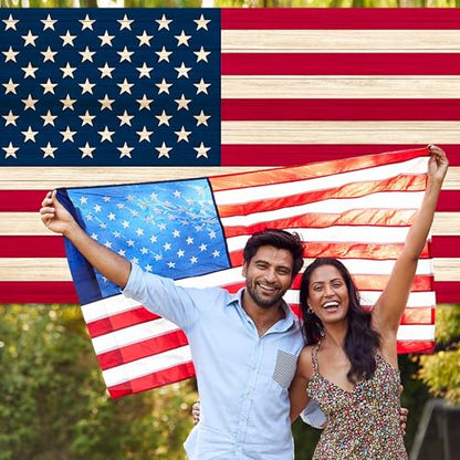 American Flag Backdrop 10x5 FT 4Th of July Independence Day Patriotic Photo Backdrops Rustic Brown Wooden Board Background Large Floor Wall Photo Booth Party Banner Anniversary Supplies - color: Red 2, size: 10x5 FT