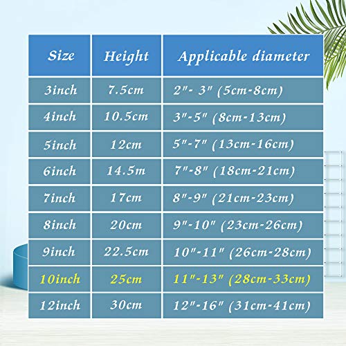 Artliving 10 Inch Black 6pcs/Set Plastic Easels Plate Display Stands Picture Frame Stand Holder - color: Black, size: 10 inch (6 pack)