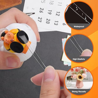 AROIC 1000 Pcs Sticky Dots, 0.8" Poster Putty Adhesive Stickers for Wall Hanging Crafts Balloons Festival Party Decorations, Sticky Tack Round No Trace Double Sided Tape Dots Waterproof Small Stickers - size: Round - 0.8 inches (Diameter)