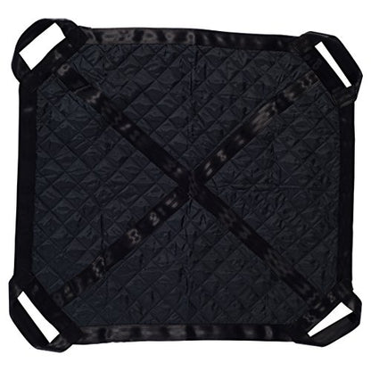 Patient Aid Positioning Sheet with Handles (PA45048) for Moving and Turning Patients in Bed, with 3-Layer Nylon Fabric for Comfort and Protection, 4 Ergonomic Straps for Fast and Safe Repositioning - size: 48" x 40"