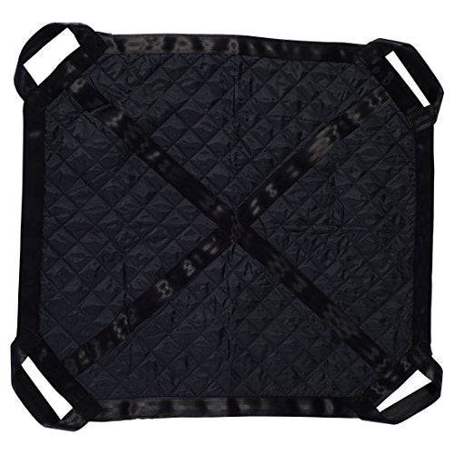 Patient Aid Positioning Sheet with Handles (PA45057) for Moving and Turning Patients in Bed, with 3-Layer Nylon Fabric for Comfort and Protection, 6 Ergonomic Straps for Fast and Safe Repositioning - size: 57" x 40"