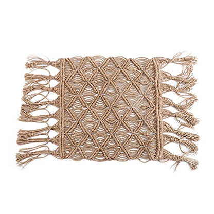 Zeroest Baby Photography Props Linen Blanket Newborn Photography Props Rug Boy Girl Photo Shoot Posing Burlap Macrame Photoshoot Backdrop (Medium)