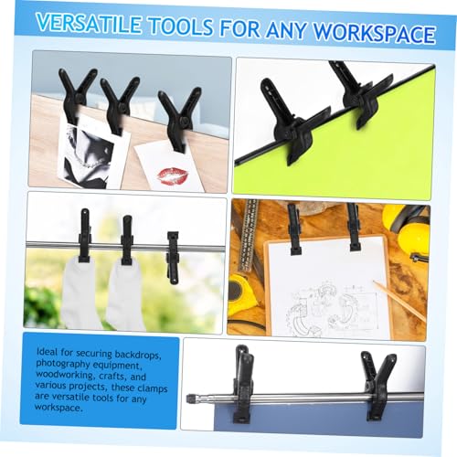 6pcs Heavy Duty Backdrop Clamps Spring Clips for Photography Background Support Muslin Fixing Suitable for Photo Studio and DIY Projects