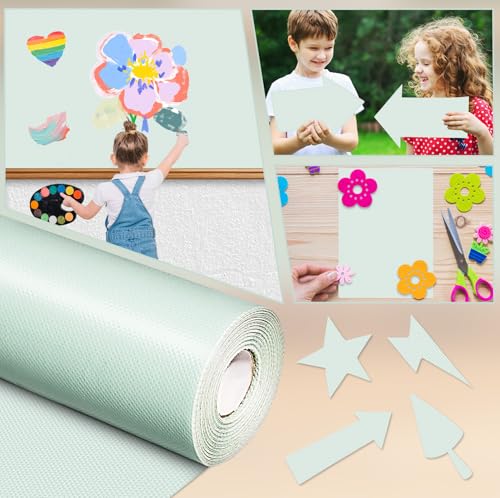 Inkspire Mint Green Bulletin Board Paper Roll,14.8FTx47IN Large Reusable Waterproof Erasable Classroom Wall Background Backdrop Paper,Fade-Resistant Fabric Wrapping School Decors Teacher Supplies - color: Mint Green