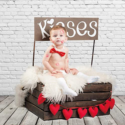 Allenjoy 6x8FT Fabric White Brick Wall Grey Wood Floor Photo Backdrop for Photography Portrait Background Newborn Baby Photoshoot Children Under 3 Years Old Photo Background Photographer Props - size: 6 x 8 ft