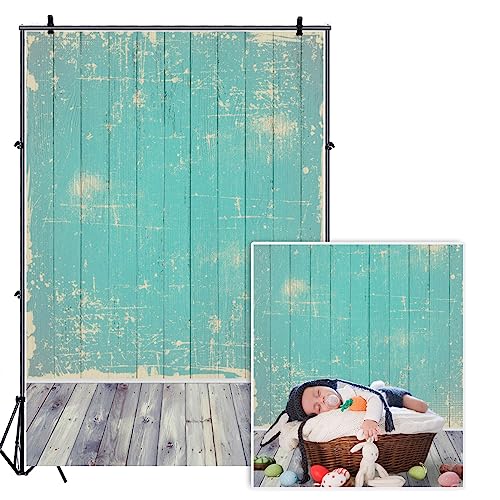 AOFOTO 3x5ft Vintage Wood Wall Backdrops Old Hardwood Floor Photo Shoot Background Nostalgia Photography Studio Props Girl Child Toddler Artistic Portrait Digital Video Drop - size: 3x5ft