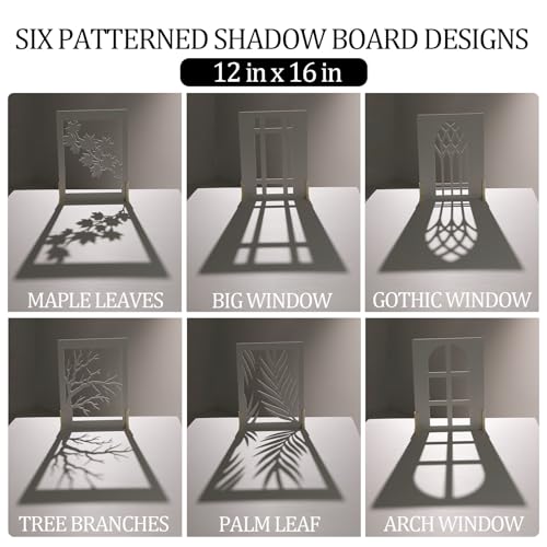 6PCS Photography Background Shadow Boards for Photography Studio, Food and Cosmetic Product Studio Video Shooting, MDAOCRY