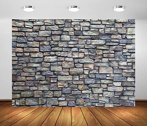 BELECO 20x10ft Fabric Vintage Stone Wall Backdrop Rock Stone Brick Wall Background Backdrop Newborn Baby Adults Portrait Photography Birthday Party Home Decoration Wallpaper Photo Studio Props - size: 20x10FT