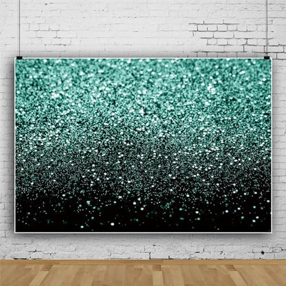 Black and Green Backdrop Silver Spot Glitter Backdrop Prom Party Photography Background Wallpaper Wedding Party Birthday Party Supplies Vinyl Photo Booth Studio Prop 5x3ft (150x90cm) - color: Black and Green, size: 5x3ft (150x90cm)