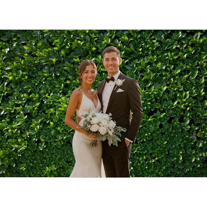 Green Leaves Backdrop 7x5FT – Nature Greenery Leaf Backdrop Wall for Birthday, Wedding, Baby Shower, Party Photography – Greenery Backdrop with 32.8ft Ribbon & 4 Brass Grommets - color: Green Leaves Backdrop, size: 7x5FT