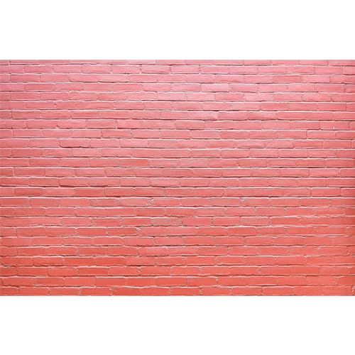 Vintage Red Brick Wall Backdrop Brick Photography Background Brick Wall Photo Backdrop Baby Birthday Party Graduation Home Red Brick Wallpaper Background Portrait Video Shoot Studio Vinyl 5x3ft - color: Pink_Red, size: 5x3ft