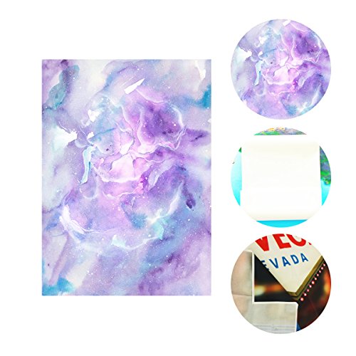 5X7ft Pink Purple Watercolor Painting Marble Texture Pattern Studio Backdrop LYHUI049