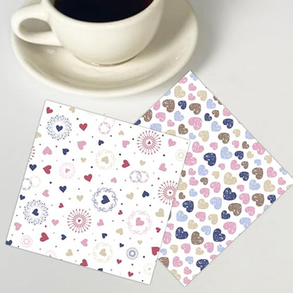 PRSTINCOL Scrapbook Paper,16 Sheets 4.1x5.8 Inch Painted Dots Style Scrapbook Supplies,Single-Sided Vivid Origami Decoupage Paper for DIY Crafts, Card Making, Art Journaling - color: Painted_Dots