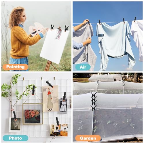10 Pcs Spring Clamps, PureGuard 4.5 Inch Large Plastic Spring Clips Clamps Heavy Duty Woodworking Clamps for Crafts Balloon Arch Photography Backdrop Stand Pool Cover Clips