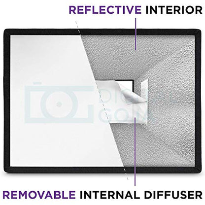 (3 Pack) Flash Diffuser Light Softbox by Altura Photo (Universal, Collapsible with Storage Pouch) for Canon, Yongnuo and Nikon Speedlight - size: 6x5", 9x7", 11x8"