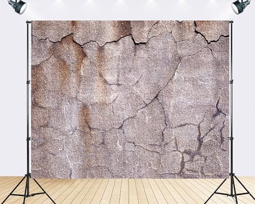 Trykid 10x6.5ft Cracked Earth Texture Backdrop Dry Soil Crumbling Surface Abstract Photography Background Nature Element Tapestry Party Decoration Photo Booth Prop Fabric - size: 10x6.5ft