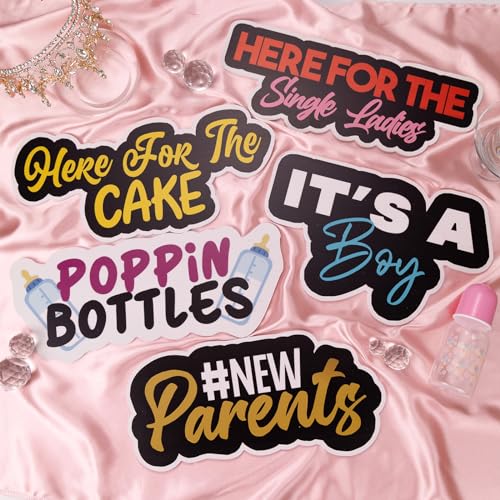 (Baby Shower Pack) Elevate Your Photo Booth Experience with Our Durable & Waterproof Pack of Signs-Perfect for Weddings, Birthdays, and Photo Booth Businesses - PVC Foamboard Photo Props - color: Baby Shower Pack