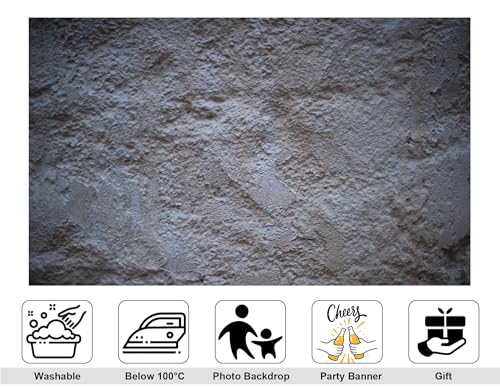 12x10ft Rough White Plaster Backdrop Uneven Texture Stucco Surface Neutral Tone Photography Background for Minimalist Party Studio Photoshoot Decorations Tapestry Banner Photo Booth Props - size: 12x10ft