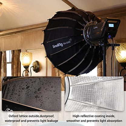 SmallRig Parabolic Softbox Quick Release, Parabolic Softbox, Compatible with SmallRig RC 120D/RC 120B/RC 220D/RC220B and Other Bowens Mount Light (21.6inch/55cm) - size: 21.6inch/55cm