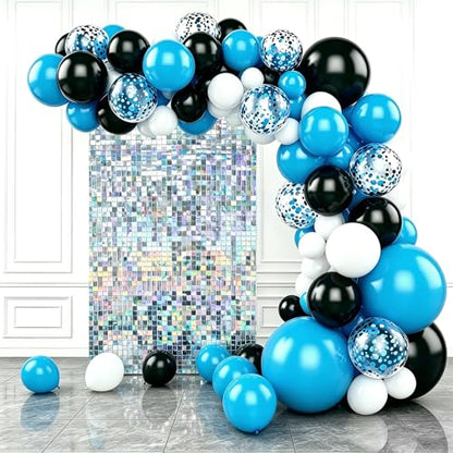 Iridescent Silver Shimmer Wall Backdrop,Shiny Sequins,12Pcs Sequins Backdrop Panels,Glitter Bling Photo Background for Birthday Party Wedding Engagement Anniversary Graduation (Each 1FT², Total 12FT²) - color: Iridescent Silver, size: 3 FT x 4 FT