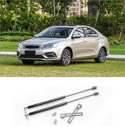 Compatible With Geely Emgrand 7 EC7 2014-2021 Refit Bonnet Hood Gas Shock Lift Strut Bars Support Rod Spring Bracket Car-styling(Army green) - color: Army green