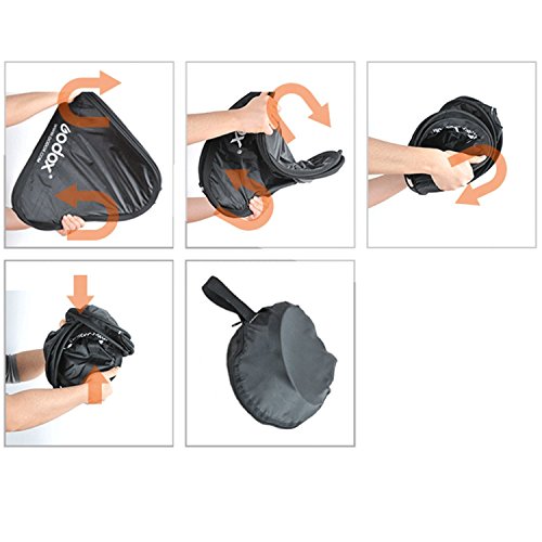 Godox 80cm x 80cm Softbox Bag Kit for Studio Photogrpahy Camera Flash Fits Bowens Elinchrom Mount (32" x 32") - size: 32“ x 32" softbox only