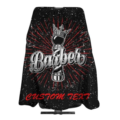 Custom Barber Cape, Personalized Haircut Salon Cape for Men - color: Barber Style 2