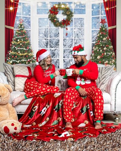 Mocsicka Christmas Window Backdrop for Photography Winter Snow Scene Xmas Party Decorations Winter Wonderland for Photography Photo Booth Props (White, 10x8ft(120"x96")) - size: 10x8ft(120"x96")