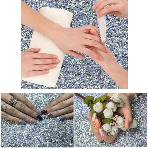 EBANKU Shiny Nail Table Mat, Nail Art Hand Rest Pad for Nail Art Cushion Pillow, Washable Portable Manicure Tool Salon Practice Hand Holder（Silver） - color: Silver