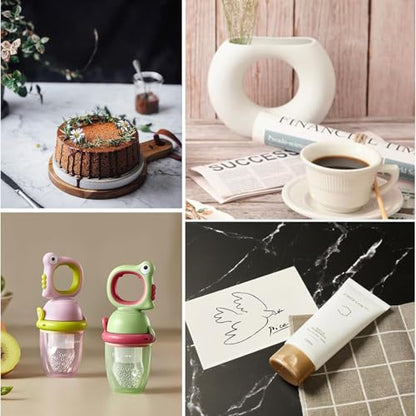 14Pcs 24Patterns Photo Backdrop Board, Small Product Photography Table Top Shooting with Light and Shadow/Acrylic Reflective Display Boards for Food Makeup Jewelry(16.5x11.5in)