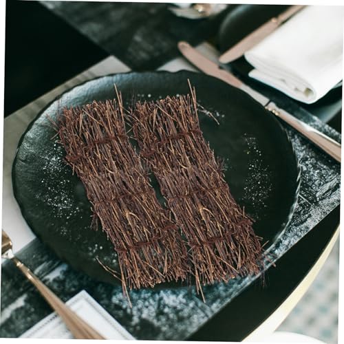 6pcs Sushi Fence Decor for Restaurant Japanese Sashimi Plate Food Photography Props Tray for Seafood Display and Tabletop Decoration
