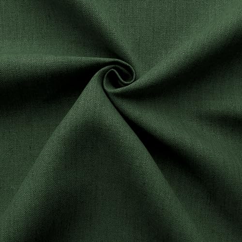 Barcelonetta | Linen Fabric | Natural Linen Cloth | Embroidery, Sewing | Soft, Breathable | 55" Wide | 70% Linen, 30% Rayon | Hemp, Jute, Needlework, Lining (Olive, 1 Yard) - color: Olive, size: 1 Yard