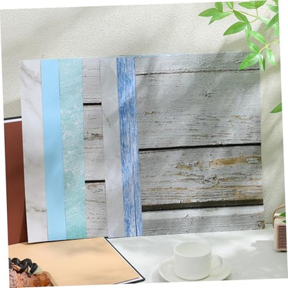 Uonlytech Photo Backdrop Board Set for Product Photography, 15pcs Small Flat Lay Backgrounds with Marble Cement Wood Patterns, Photography Accessories Kit with Carry Bag and Clips for Food