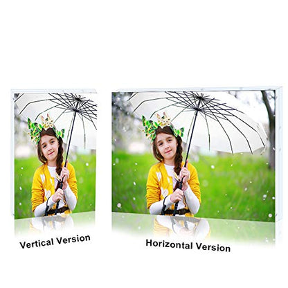 Premium Acrylic Photo Frame 4x6-5 Pack Gift Box Package, Clear Free Standing Desktop Magnetic Frame Double Sided Best Gift for Family, Perfect Decorate Birthday Wedding Party - size: 4x6"-5