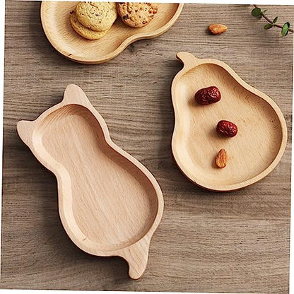 Japanese Style Wooden Snack Tray Natural Beech Wood Dessert Plate for Snacks Fruits and Photography Props Safe Odorless and Kitchen Accessory