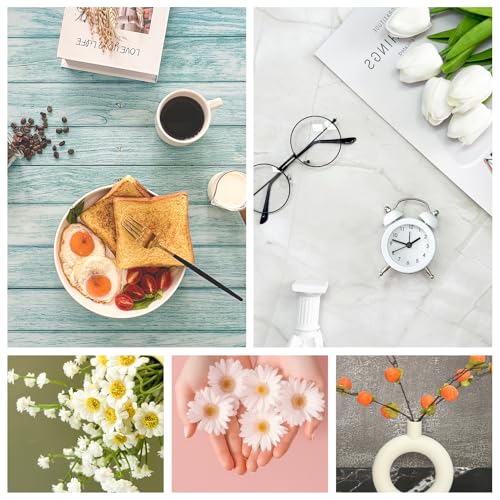Photo Backdrop Board Studio Kit with 8PCS 16Patterns Food Photography Small Portable Photo Setting Casual Item Photography 16.5 * 11.5 Inch - color: Multi