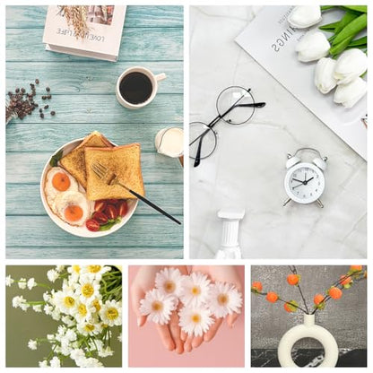 Photo Backdrop Board Studio Kit with 8PCS 16Patterns Food Photography Small Portable Photo Setting Casual Item Photography 16.5 * 11.5 Inch - color: Multi