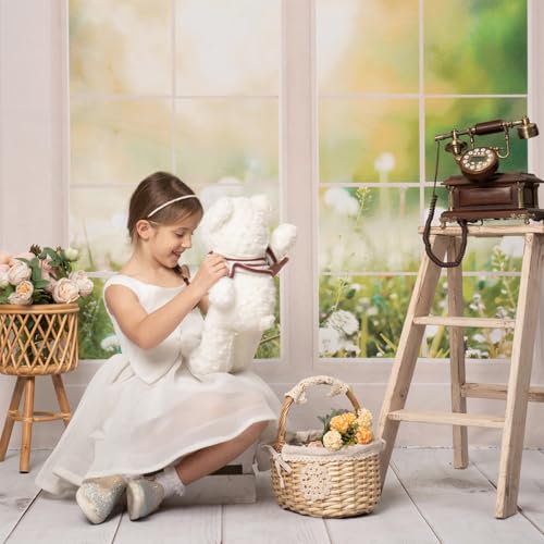 Kate White Wood Photography Mat Non-Slip Rubber Floor Backdrop for Studio Product Photography, Flat Lay & Video Shooting, Crush-Resistant Reusable Surface for Photographers 8x5ft - color: White Wood, size: 8x5ft