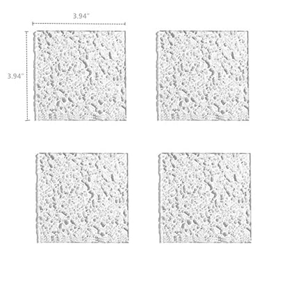 Photo Background Props Acrylic Mirror Cosmetic Shooting Accessories Transparent Water Ripple Background Photography Backdrops Decorations (Square15cm,4Pcs)