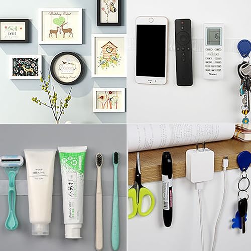 Double Sided Tape Heavy Duty Removable 10FT Clear Nano Tape Adhesive Mounting Tapes for Wall Decor,Hanging Picture, Poster, Carpet, Photo Deco - size: 10FT