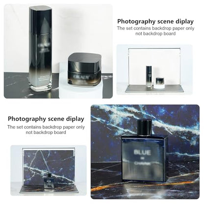 12PCS 12Patterns Product Photography Backdrops,Photo Backdrop Double Sided Marble and Tile Photo Background（16.5X11inch） - color: Marble series